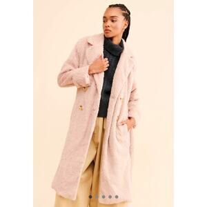 Free People Cuff it Coat Pink size S